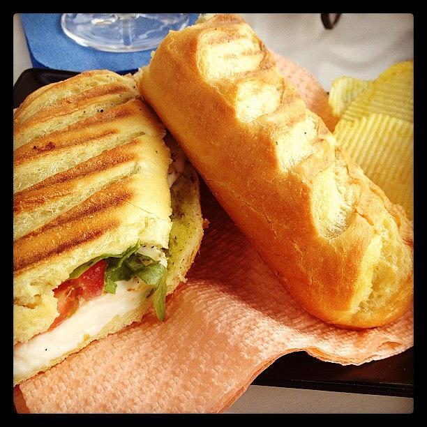 Greek Photograph - Yummy! 😋 #sandwich #mozzarella by Myrtali Petrocheilou