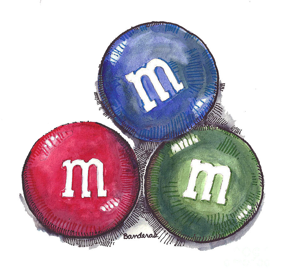 Yummy M and Ms Painting by Terry Banderas