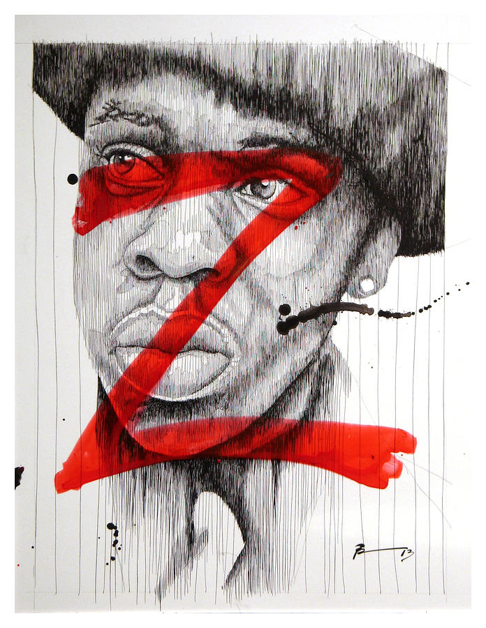 Jay Z Drawing - Z by Frank Papandrea