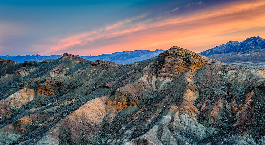Mountain Photograph - Zabriskie Dawn In Another Direction - Death Valley National Park Photograph by Duane Miller