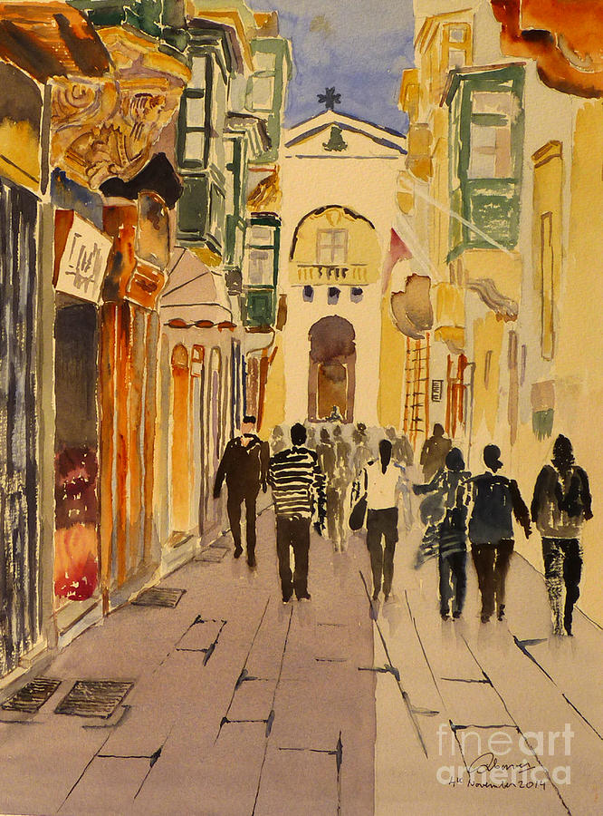 Zachary Street Painting by Godwin Cassar