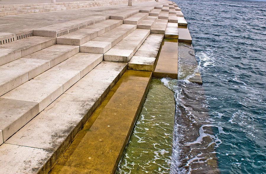 Zadar sea organs powered by the sea stream Photograph by Brch Photography