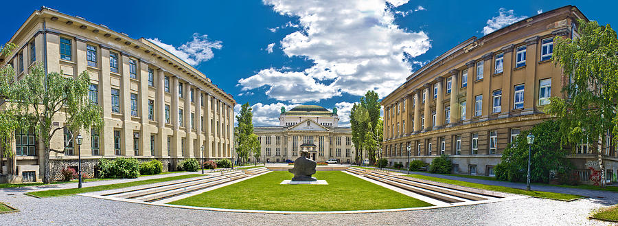 Zagreb architecture panoramic view Croatia Photograph by Brch Photography