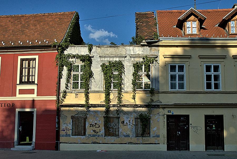 Zagreb Building Fronts Photograph by Steven Richman