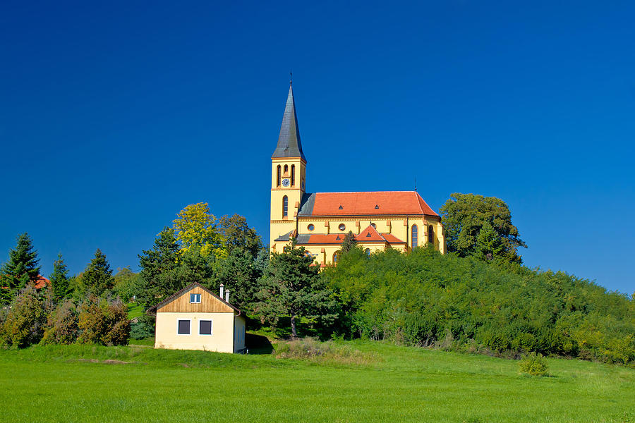 Zagreb green zone idyllic church Photograph by Brch Photography