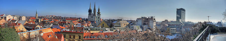 Zagreb panoramic from upper town Photograph by Brch Photography