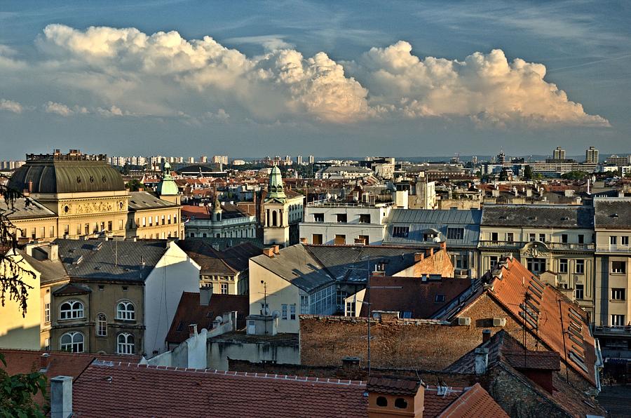 Zagreb Rooftops Photograph by Steven Richman