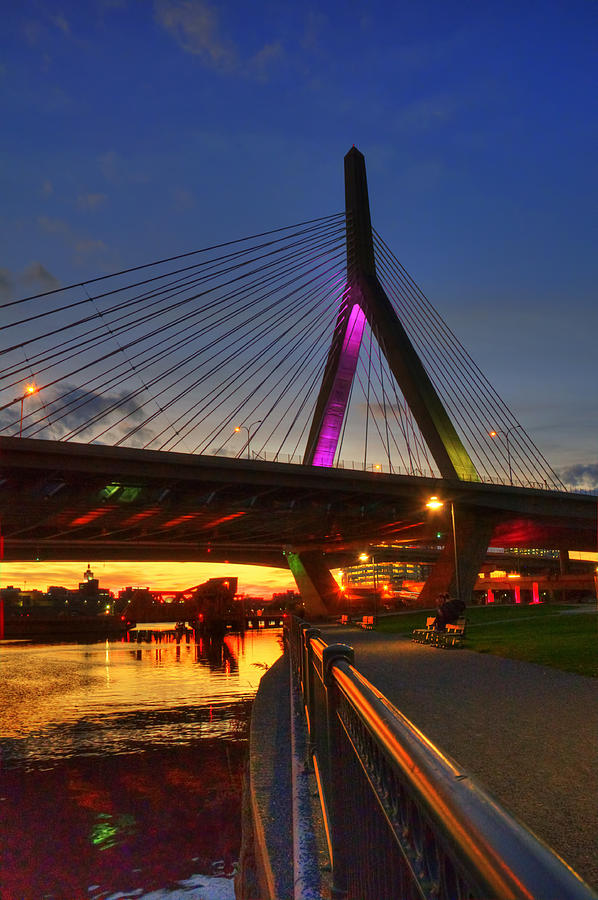 Zakim Bridge 5 - Boston Photograph by Joann Vitali