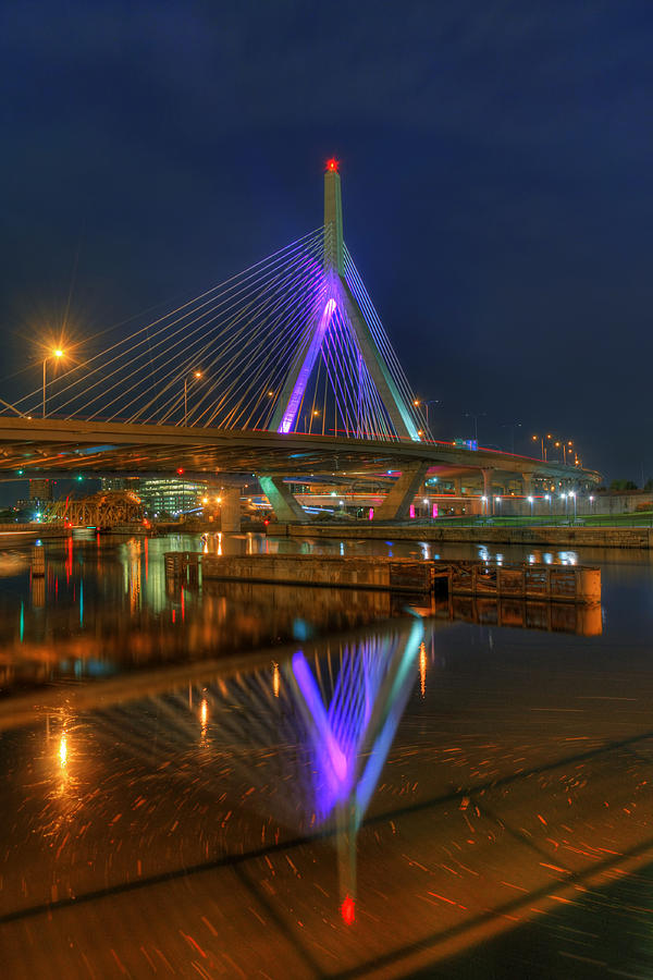 Bridge Photograph - Zakim Bridge Reflections 2 by Joann Vitali