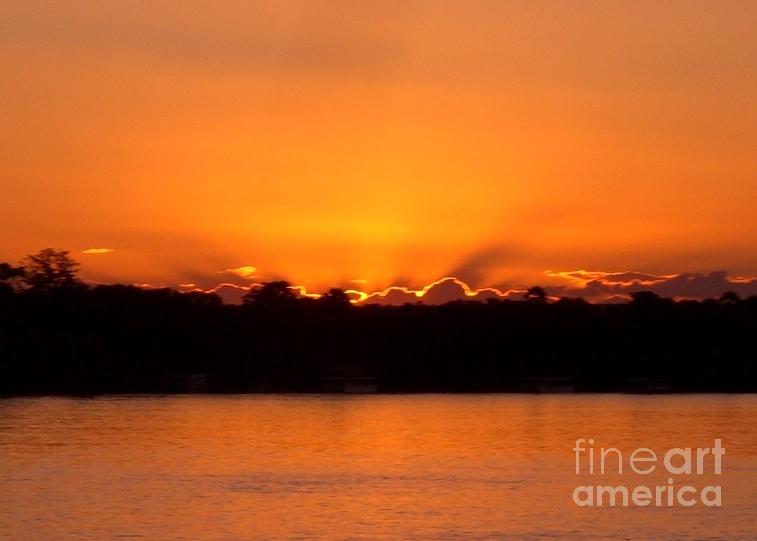 Sunset Photograph - Zambezi Sunset by Barbie Corbett-Newmin