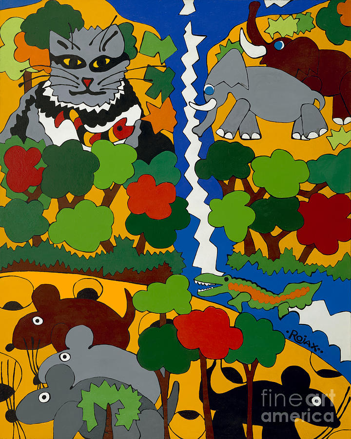 Zane Grey in Africa Painting by Rojax Art