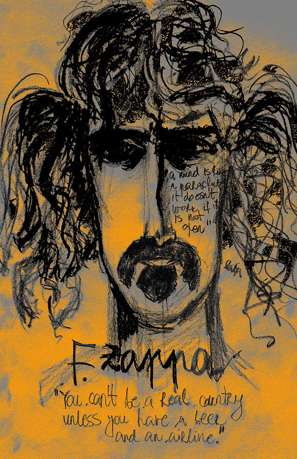 Zappa Digital Art by Sladjana Lazarevic
