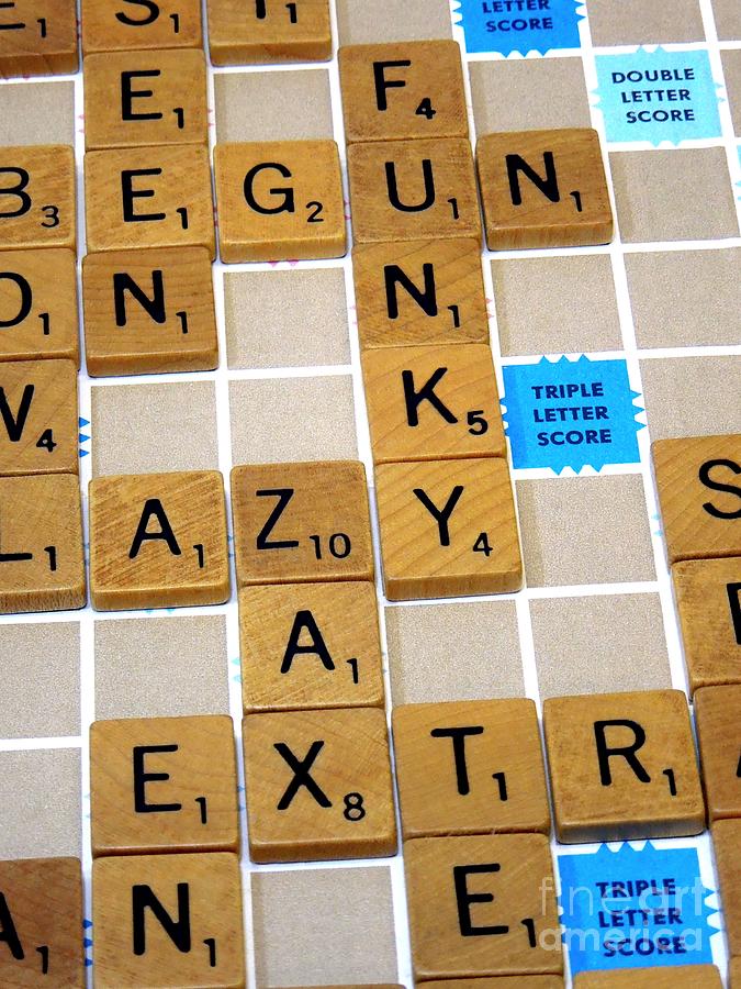 ZAX . My Favorite Scrabble Word Photograph by Renee Trenholm