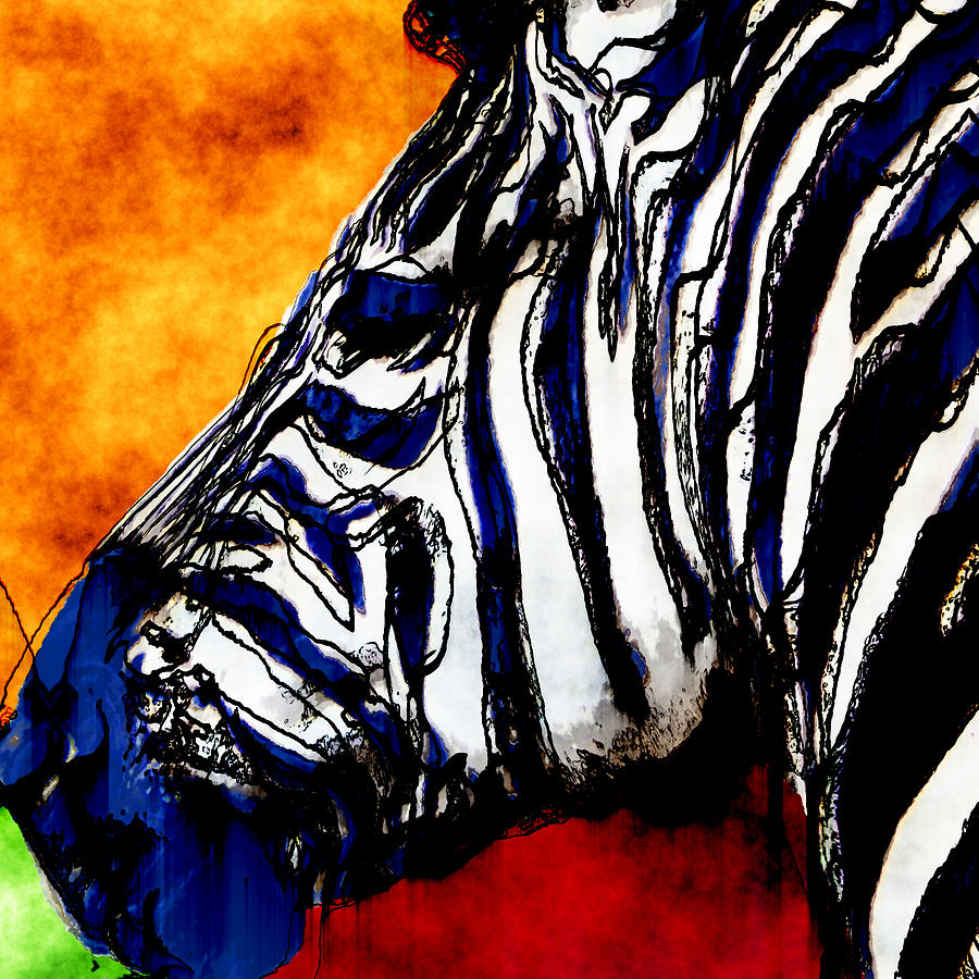 Zebra Abstract 2 Digital Art by David G Paul Fine Art America
