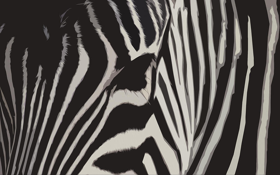 Zebra Eye Painting by Bryan Burnham - Fine Art America
