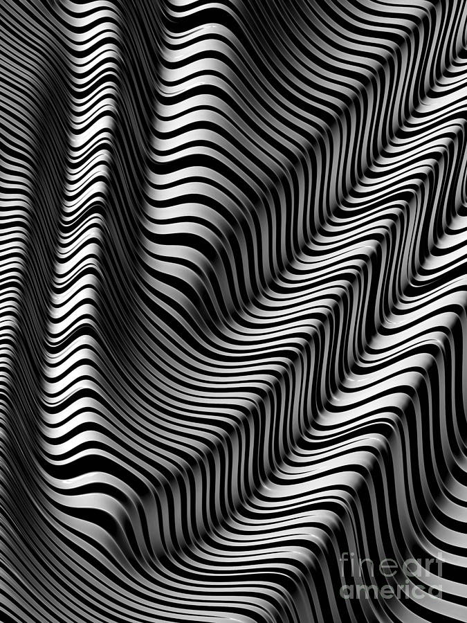 Zebra Folds Digital Art