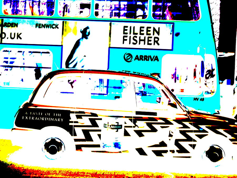 Zebra London Cab  Photograph by Funkpix Photo Hunter