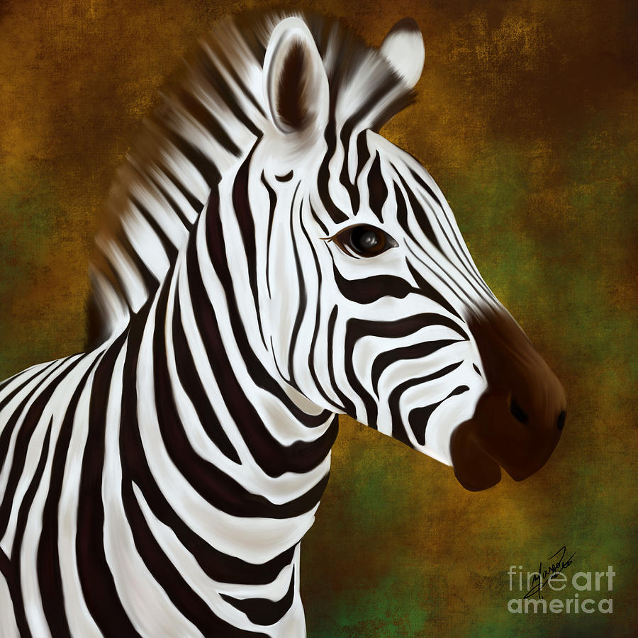 Zebra Digital Art by Mario Laliberte - Fine Art America