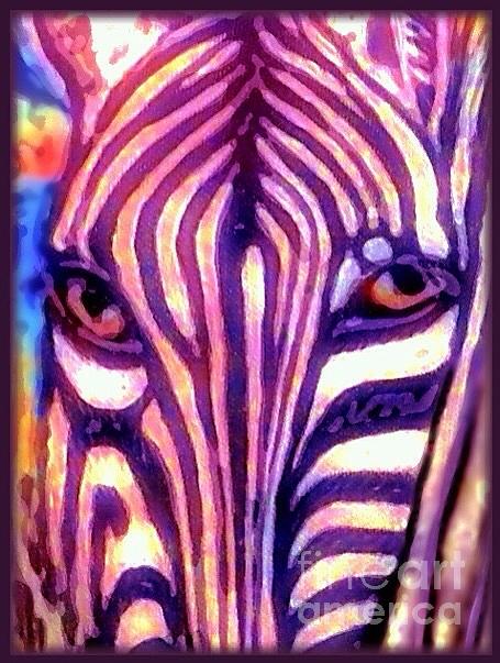 Zebra Passion Painting by Kimberlee Baxter