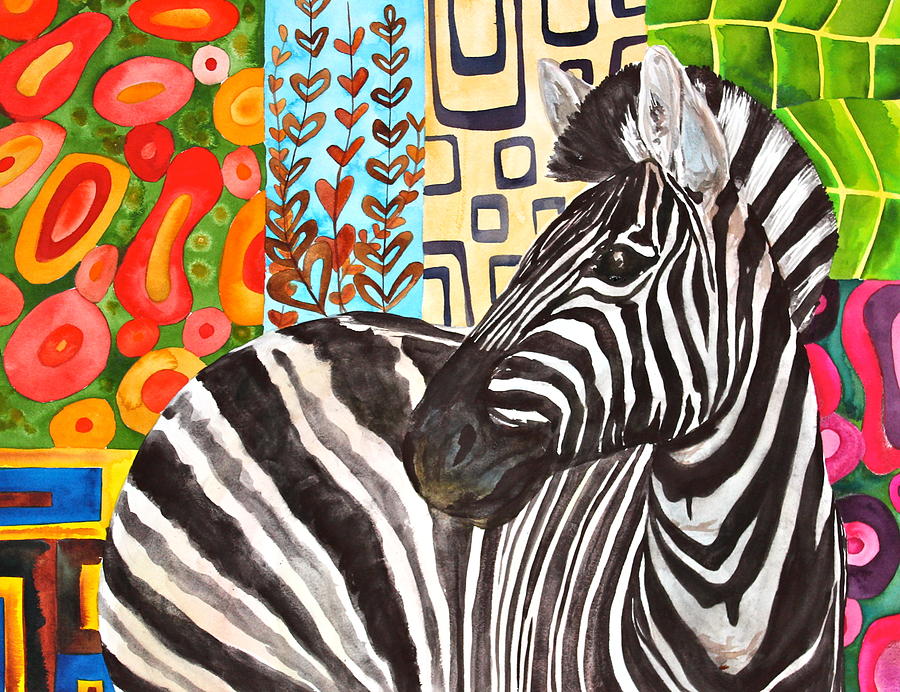 Pattern Painting - Zebra Prints by Heather Torres