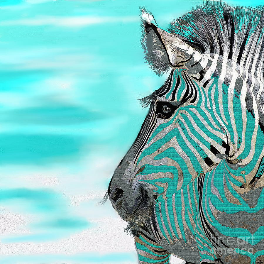 Zebra  Painting by Saundra Myles