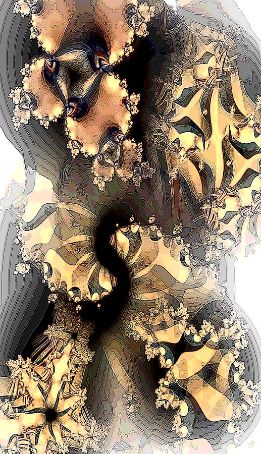 Zebraform Digital Art by Ronald Bissett