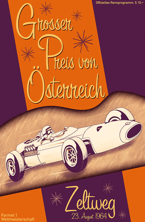 Zeltweg Austria Formula One Grand Prix 1964 Digital Art by Georgia Clare
