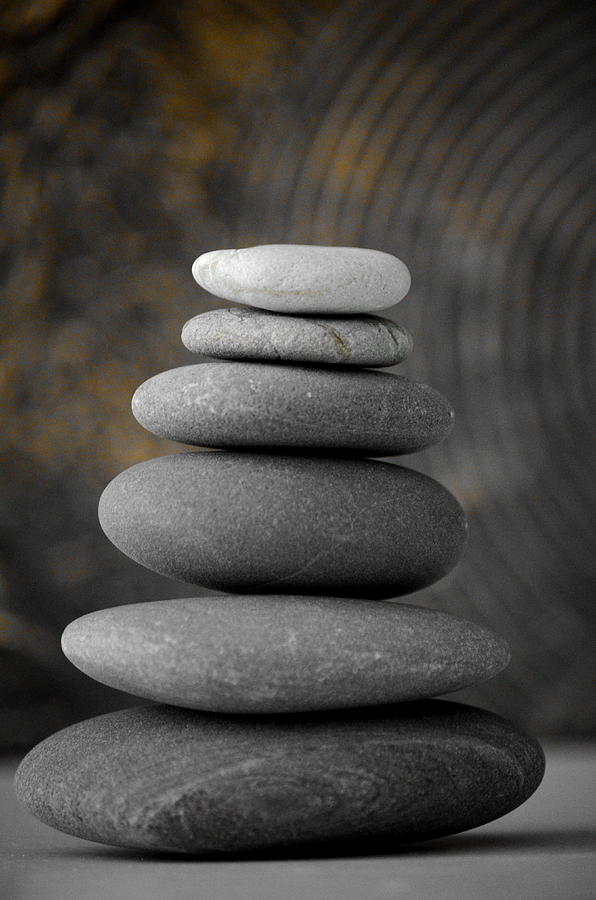 Zen Rocks Photograph - Zen Balance by Riad Art