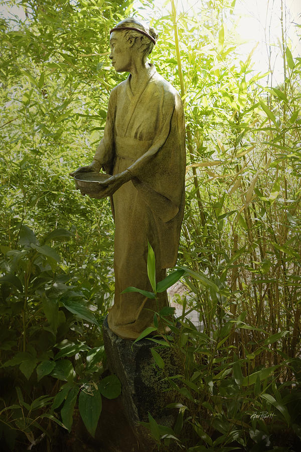 Buddha Photograph - Zen Bamboo Garden by Ann Powell