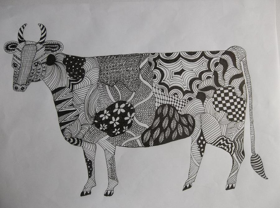 Zen Cow by Audrey Bunchkowski Zen Cow by Audrey Bunchkowski