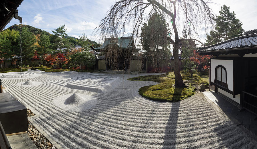 Zen Garden At Kodaiji Temple, Kyoti Photograph by Panoramic Images ...