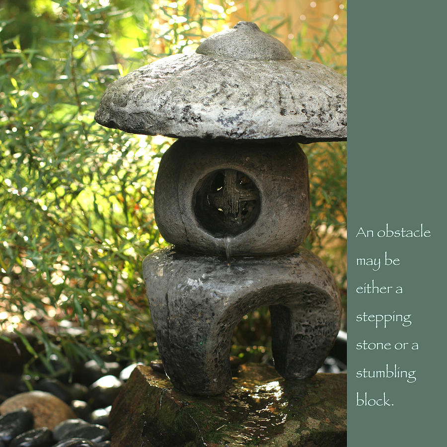 Zen Garden with Quote Photograph by Hermes Fine Art