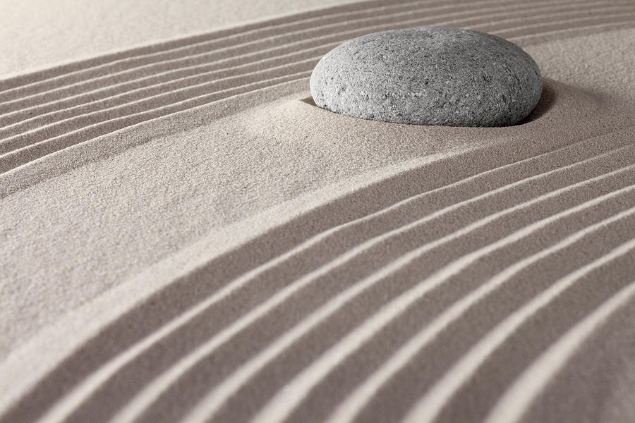 Background Photograph - Zen Meditation Garden by Dirk Ercken