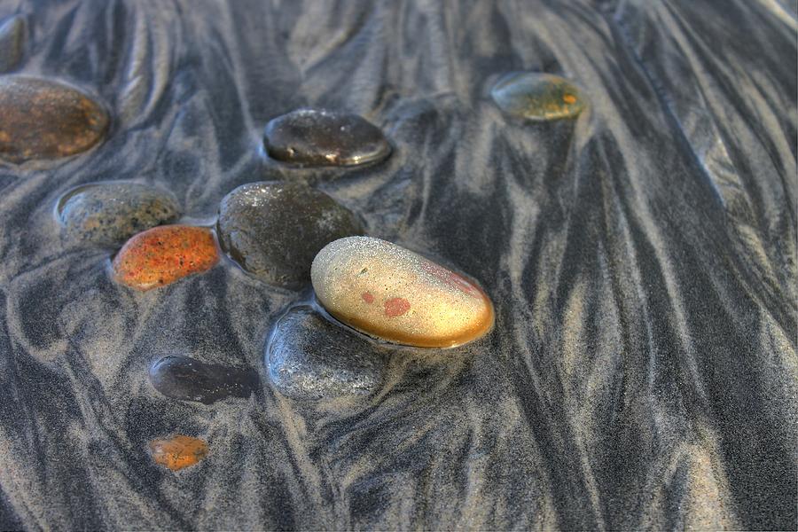 Beach Photograph - Zen Rock by Jane Linders