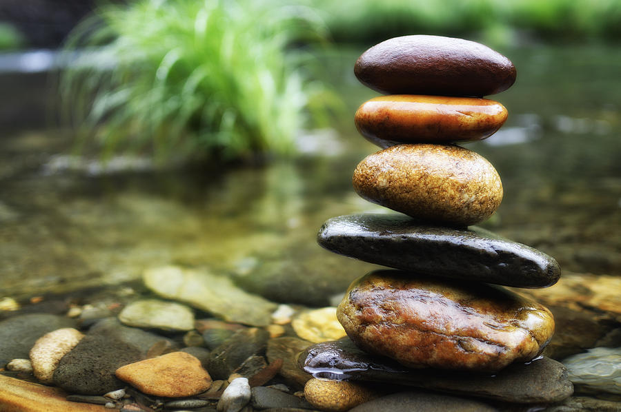Zen Stones Photograph by Marco Oliveira