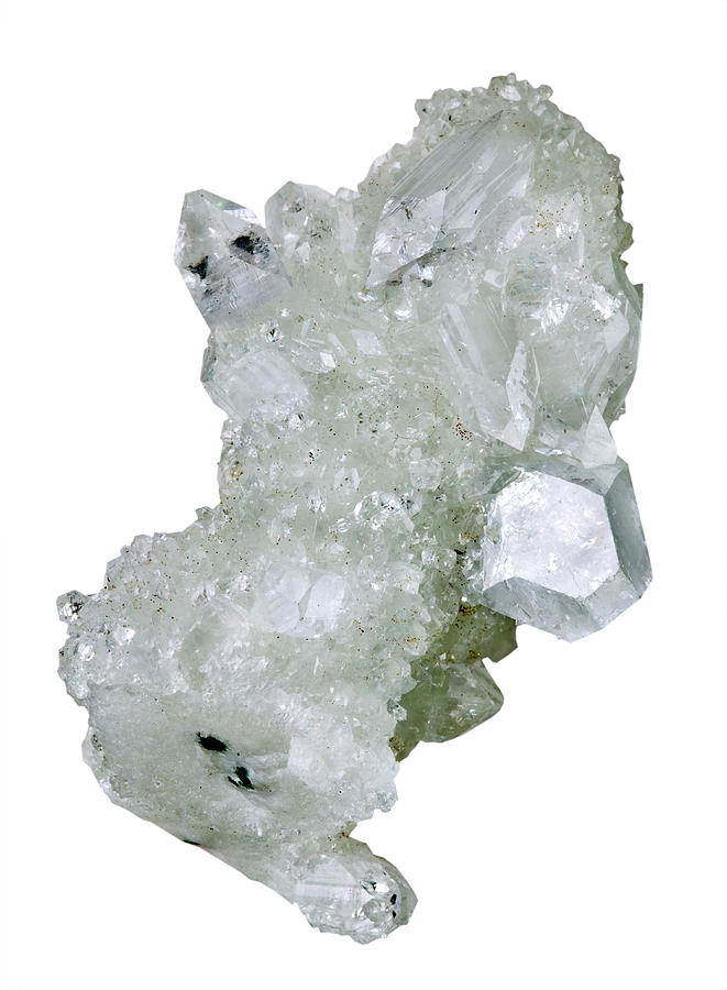 Mineralogy Photograph - Zeolite Crystal by Natural History Museum, London/science Photo Library