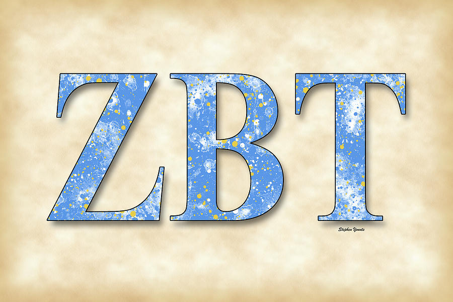 Zeta Beta Tau - Parchment Digital Art by Stephen Younts