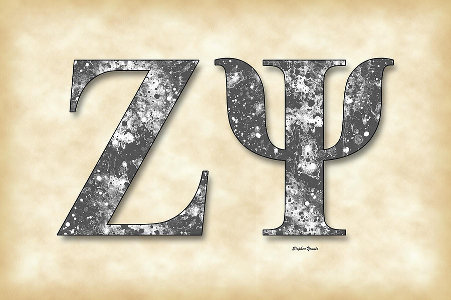 Zeta Psi - Parchment Digital Art by Stephen Younts