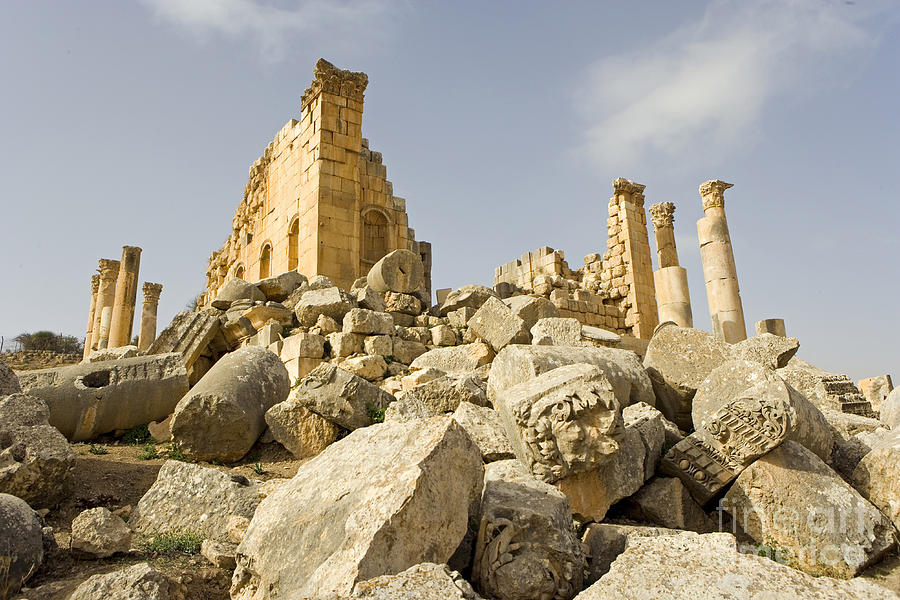 Zeus Temple, Gerasa, Jordan Photograph by Adam Sylvester