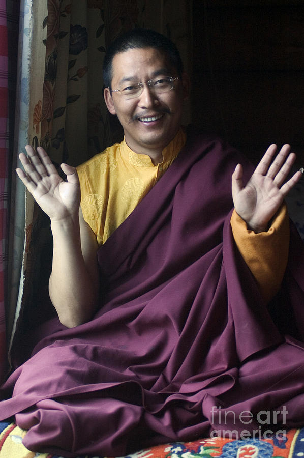 Zha Xi Lang Jia Rimpoche - Kham Tibet Photograph by Craig Lovell