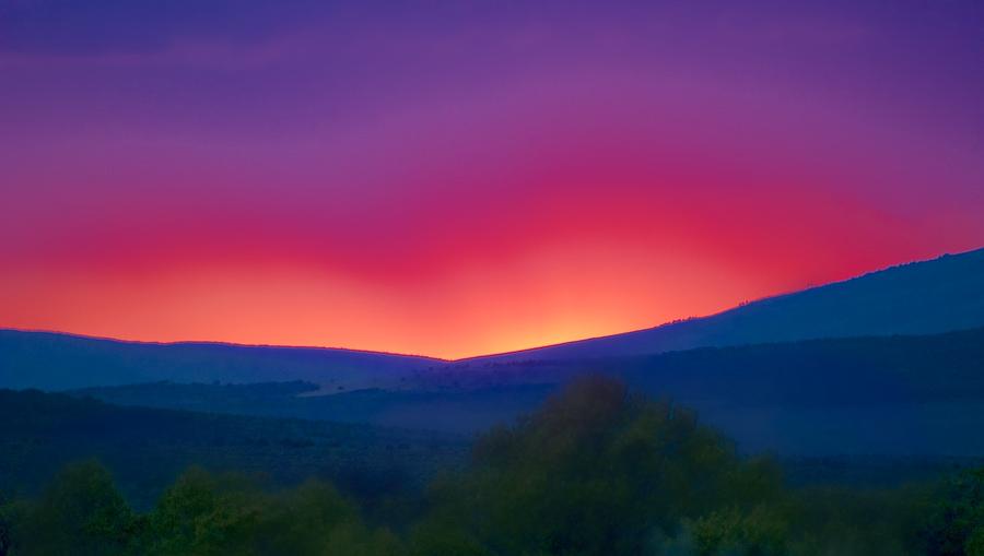 Sunset Photograph - Zia Sunset by Larry Bodinson