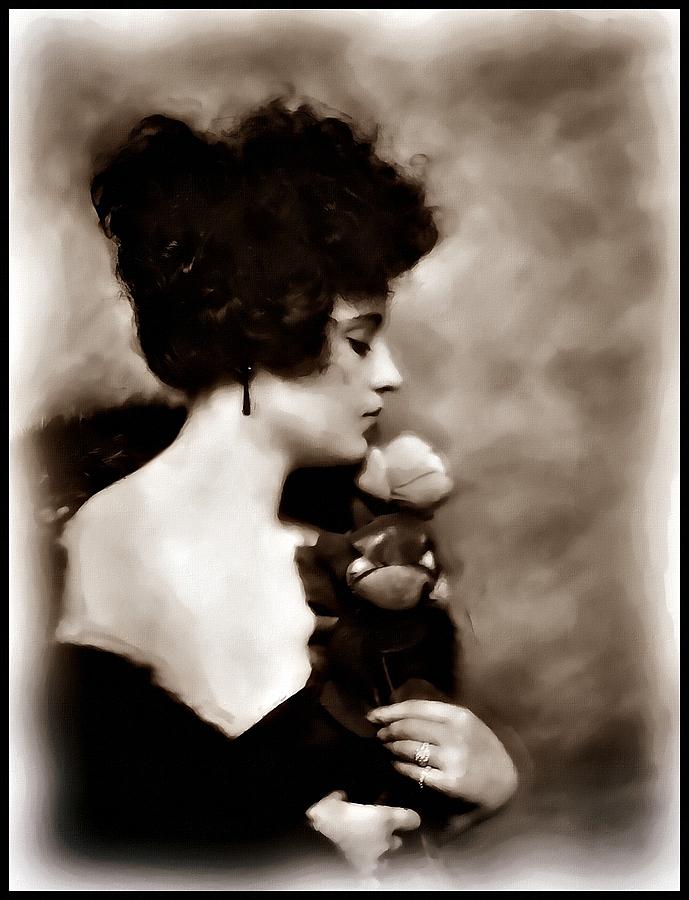 Vintage Mixed Media - Ziegfeld Girl by Mary Morawska