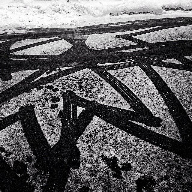 Winter Photograph - Zig-Zag by Frank J Casella