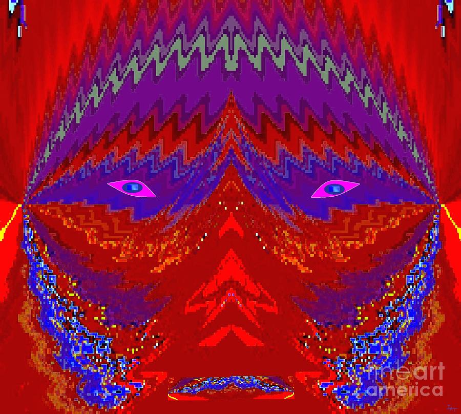 Zig Zag Man Digital Art by Israel A Torres - Fine Art America