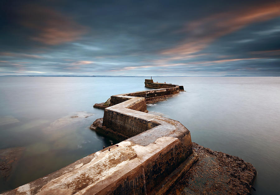 Zig-zag pier Photograph by Grant Glendinning