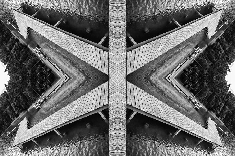 Architecture Photograph - Zigzag Pier Illusion B by Yevgeni Kacnelson