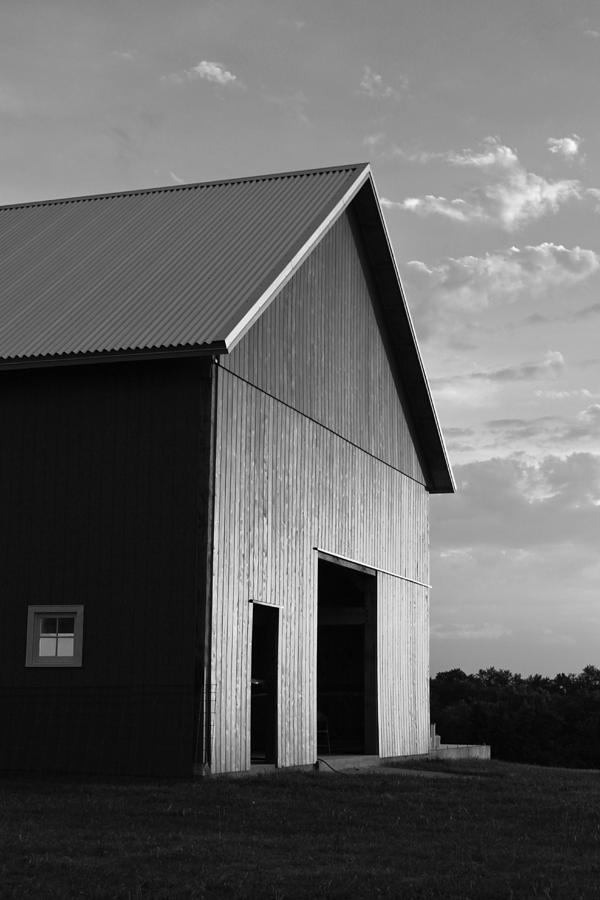 Barn Photograph - Zimmermans Kill Creek Barn bw by Elizabeth Sullivan