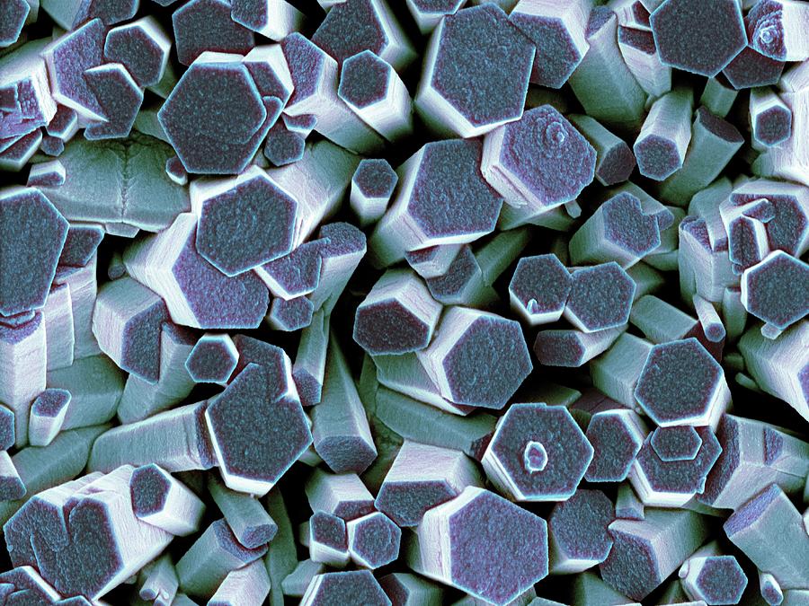 Zinc Oxide Crystals Photograph by Science Photo Library