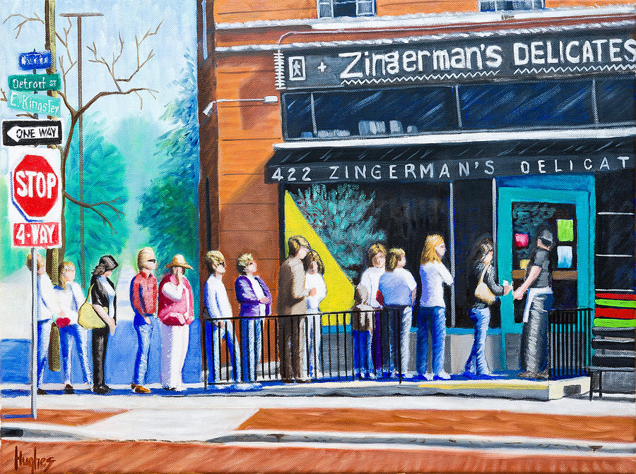 Zingermans Deli Painting by Kevin Hughes