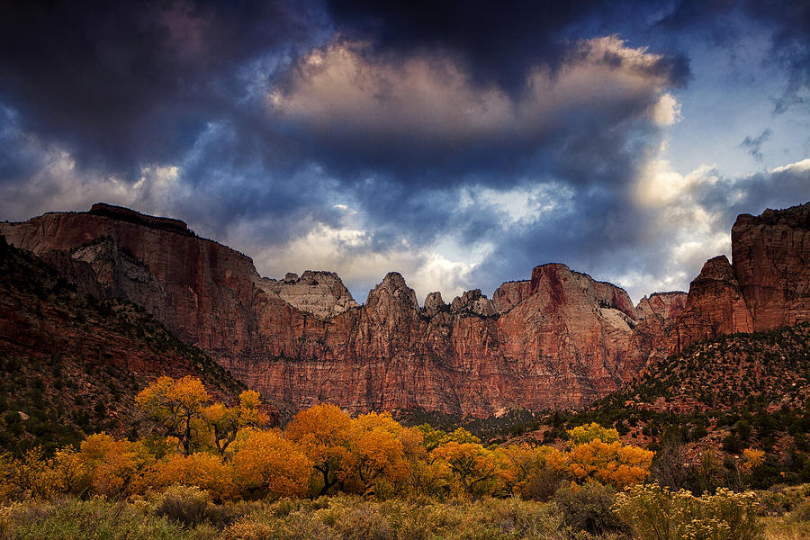 Zion at Autumn Photograph by Andrew Soundarajan